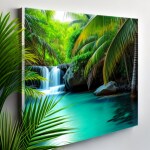 Love Creation A4 Size poster print for creative wall art- island-reverie-10434(Non Sticker)