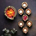 THE HANDICRAFTIAN PEEPAL DIYA SET OF 10