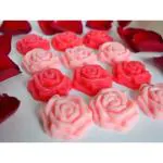 NEPROENT Rose Scented Soap Natural Rose Soap Rose Petal Soap Handmade Rose Soap Rose Infused Soap Organic Rose Soap Rose Extract Soap Moisturizing Rose Soap (PACK OF 12)