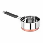 Chefkit Heavy Gauge Stainless Steel Copper Base Saucepan(2L) , Tea Pan, Milk Pan, Flat Base Patila