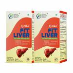 Fytika FIT LIVER For Healthy & Strong Liver Enriched with Milk thistle,Kutki,Punarnva,Bhumi Amla& Probiotics | 120 Tablets - Pack of 2
