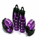 Care N Made | Purple | New Design Bom Shape Tyre Air Valve Bom Caps, Funny Car Tyre Caps | Metal Air Valve Caps for Tyre | Cool Accessories for Car, Truck, Motorcycle, SUVs and Bikes Set of 8 Compatible with Mercedes-Benz MClass