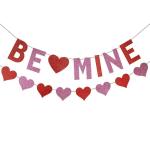 Festiko Be Mine Banner Heart Banner, Valentines Day Decorations, Valentines Decorations, Valentines Day Mantel Decor, Candy Heart Decorations, Valentines Day Banner