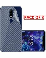 GADGETRONICS Nokia 5.1 Plus Transparent Plastic 3D Screen Guard (Pack of 3)