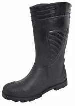 Elephant Century Industrial Safety Gumboots (Black, 8 UK Narrow)