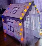 OSANA Children Boy Girls Portable Castle Playhouse | Medium Size Light Weight Kids Polyester Play Tent House for 3-13 Year Old Kids Girls and Boys Play Room