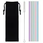 Hasthip Silicone Straws 9.8Inch