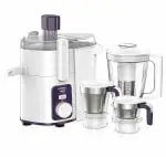 Havells Hexo 3 Jar 1000W Juicer Mixer Grinder, White & Purple