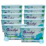 Shiwalya Essentials Mint Natural Herbal Handmade Bathing Soap for Cool & Refreshing Skin with Glycerin & Peppermint Oil, Soothing Soap for Women & Men,| Pack of 10 Each 125gm |