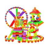 Vastate Building Blocks for Kids Girls & Boys - (52+ Blocks with 8 Wheels)