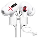 Crysendo White Silicone Cable Connector String For Airpods Pro