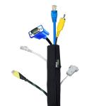 GIZGA essentials Cord Management System for PC and TV Wires - 38 cm (Pack of 3)