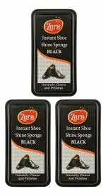 Zora Instant Shoe Shiner -Black (Pack of 3)