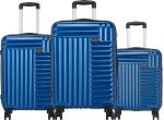Safari Apex Hard Body Cabin and Check-in Luggage, Set of 3, 8 Wheels, Blue