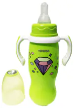 MINI TREE Feeder Bottle for Baby HANDLE Feeding Bottle, REGULAR Neck Milk Bottle (PP) | Green | 270 ML