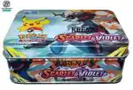 Moonza Pokemon TCG : Scarlet & Violet 41 Cards Metal Tin Box For Kid's