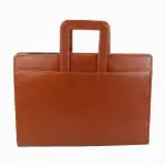 Risheeraj Suitcase Style Document Bag File Folder For Job Interview Certificate Carry and Storage (Brown)