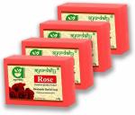 Ayurdaily Rose Soap, 125 Gm Each (Pack Of 4)
