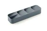 CRONUS Plastic Compact Cutlery Organizer Rack | Kitchen Knife Fork Spoon Tray Storage Holder | Cutlery Drawer Organiser Kitchen Utensil Holder
