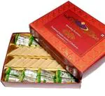 Ghasitaram Kaju Pista Roll & Kaju Katli Mithai Gift Box for Holi (400 GMS)