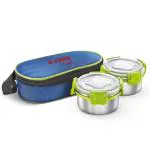 Judge by Prestige TiffinBox Pack of 2 Containers Lunch Box with Pouch (300 ml)