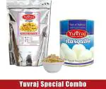 Yuvraj Rasgulla and Fallhari Upwaas Sweet N Namkeen Combo Combo (400 gm X 2 )