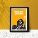 Yuckquee Actor Rajini (Mala Da Annamala) (Super Star) Framed Poster (Size: 10 X 13 Inch)