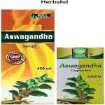 Herbshd Ayurvedic Aswagandha Syrup & Capsule For mental stress,anxiety & impotency (Pack of 2)