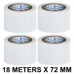 VCR White Floor Marking Tape - 18 Meters in Length 72mm / 03