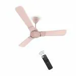 Atomberg Erica 3 Blade 1200 mm BLDC Motor, Remote Control Ceiling Fan with LED Lights, Lotus Pink