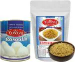 Yuvraj Bikaneri sweets combo Rasgulla 1 kg Bhujiya Sev  (400 gm) pack