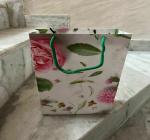 BHARAT PAPERS Fall Gift Bag Maple Leaf Elements Party Treat Bags Kraft Paper Orange Gift Bags with Handles Autumn Leaves Themed Thanksgiving Wedding Parties Birthday Bridal Shower Party Favors (pack of 10)-a14