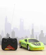 KiddyBuddy - Baby's Little World 4 Function Drift King Remote Control Car with Lights - Green