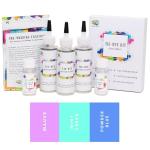 Kadam Skin Friendly Kadam Tie Dye Kit #15 Candy With White T-Shirt 100% Cotton Unisex, 180 Gsm T-Shirt, Dye Activator And Colour Fixer Included, Cold Fabric