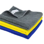SOBBY Microfiber Cloth for Car Cleaning Bike Cleaning Vehicle Washing (Multicolor, 40cm x 40cm) - Pack of 3