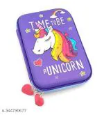 KHILONEWALA New Kids Designer Cute Premium Stylish Multipurpose Unicorn Pencil Box Pencil Case Large Capacity Hardtop EVA Pouch Organizer for Girls Organizer for Women (Unicorn )
