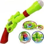 Rubela toy Projection Gun Electric 3D Light Effects and Music Gun Toy for Kids Toys For Boy/Girl