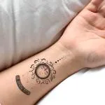 Ordershock Waterproof Surya Dev Mantra Design Temporary Body Tattoo