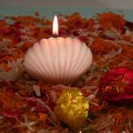 THE LIGHTINGALE Piller Scented Wax Jasmine Fragrance Candle for Birthday, Diwali, Christmas, Office, and Home.