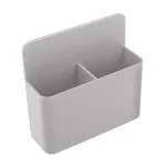 LifeKrafts Grey Magnetic Pen and Pencil Holder 12.5 cm x 4 cm x 12 cm