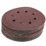 H9 Round Sandpaper 8-Hole Hook & Loop Sanding Disc 5 inch for Orbital Circular Sander 125mm (P60 Girts)(50 Disk)