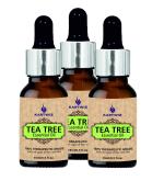KARTWIZ Tea Tree Essential Oil Helps Reduce Dark Spots & Acne Scars, Stimulates Hair Growth - 100% Therapeutic Grade -Suitable For All Skin & Hair Types - 15ml Pack of 3