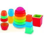 Giggles Pull Stack N Link Toy Set New Born for Kids age 12M+