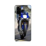 GADGETSWRAP Printed Vinyl Skin Sticker for Samsung Galaxy S20 Plus - Super Blue Bike