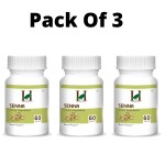 H&C Senna Tablets 350mg, 60 count (Pack of 3)
