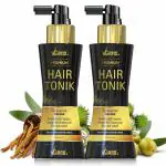 VCare New Premium Hair Tonik for Men & Women - With Castor Oil and Olive Leaf Extract | Best Hair Serum for All Hair Type | Control Hair Fall | Promotes Hair growth | Hair Damage Treatment Pack of 2 Combo (100ml)