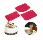 HRUNIQUE 3 pc Cake Scrapper (Assorted Color)