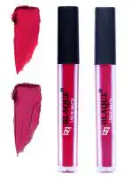 bq BLAQUE Matte Liquid Lip Gloss Combo of 2 Lipstick # 104-105 (8 ml, Ruby Red & Dark & Bold Pink)