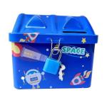Radhya Accessories Space Money Bank with Lock & Keys for Kids Creative Cute