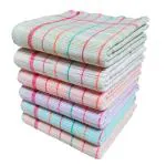 Mk weaves Cotton Towel Gamcha (300 GSM /31x65 Inches) for Men & Women Skin Friendly Pack of 6